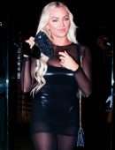 Lindsey Pelas Booty in a Hot Outfit at BOA Steakhouse in West Hollywood