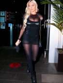 Lindsey Pelas Booty in a Hot Outfit at BOA Steakhouse in West Hollywood