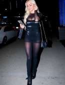 Lindsey Pelas Booty in a Hot Outfit at BOA Steakhouse in West Hollywood