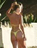 Lucy Watson and Tiffany Watson Booty in Bikini on the Beach in Barbados