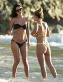 Lucy Watson and Tiffany Watson Booty in Bikini on the Beach in Barbados