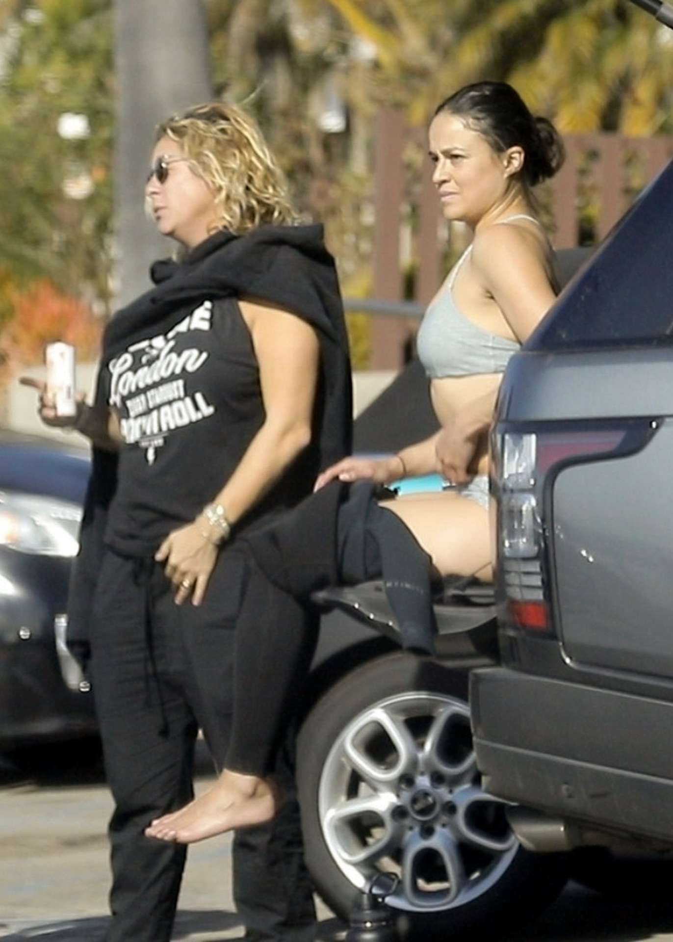 Michelle Rodriguez Booty, Surfing with Friends in Malibu