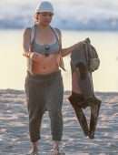 Michelle Rodriguez Booty, Surfing with Friends in Malibu