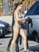 Michelle Rodriguez Booty, Surfing with Friends in Malibu