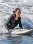 Michelle Rodriguez Booty, Surfing with Friends in Malibu