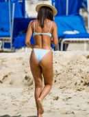 Montana Brown Booty in a Bikini on the Beach in Barbados