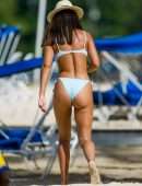 Montana Brown Booty in a Bikini on the Beach in Barbados