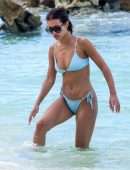 Montana Brown Booty in a Bikini on the Beach in Barbados