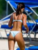 Montana Brown Booty in a Bikini on the Beach in Barbados