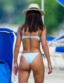 Montana Brown Booty in a Bikini on the Beach in Barbados