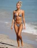 Pia Mia Perez Booty in a Thong BIkini on the Beach in Miami