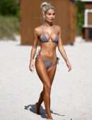 Pia Mia Perez Booty in a Thong BIkini on the Beach in Miami