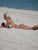 Pia Mia Perez Booty in a Tiny Bikini on the Beach in Miami