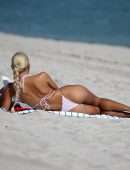 Pia Mia Perez Booty in a Tiny Bikini on the Beach in Miami