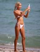 Pia Mia Perez Booty in Bikini on the Beach in Miami