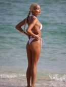 Pia Mia Perez Booty in a Tiny Bikini on the Beach in Miami