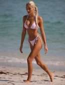 Pia Mia Perez Booty in a Tiny Bikini on the Beach in Miami