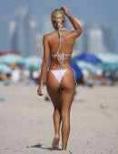 Pia Mia Perez Booty in a Tiny Bikini on the Beach in Miami