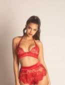 Priscilla Huggins Ortiz Photoshoot in Red Lingerie
