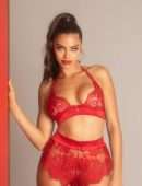 Priscilla Huggins Ortiz Photoshoot in Red Lingerie