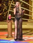 Sabrina Carpenter in a See-Through Dress at 2020 MTV Movie & TV Awards: Greatest Of All Time in Los Angeles