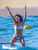 Sarah Hyland Booty in a Tiny White Bikini in Cabo San Lucas