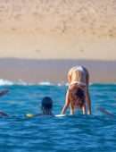 Sarah Hyland Booty in a Tiny White Bikini in Cabo San Lucas