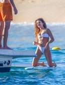 Sarah Hyland Booty in a Tiny White Bikini in Cabo San Lucas