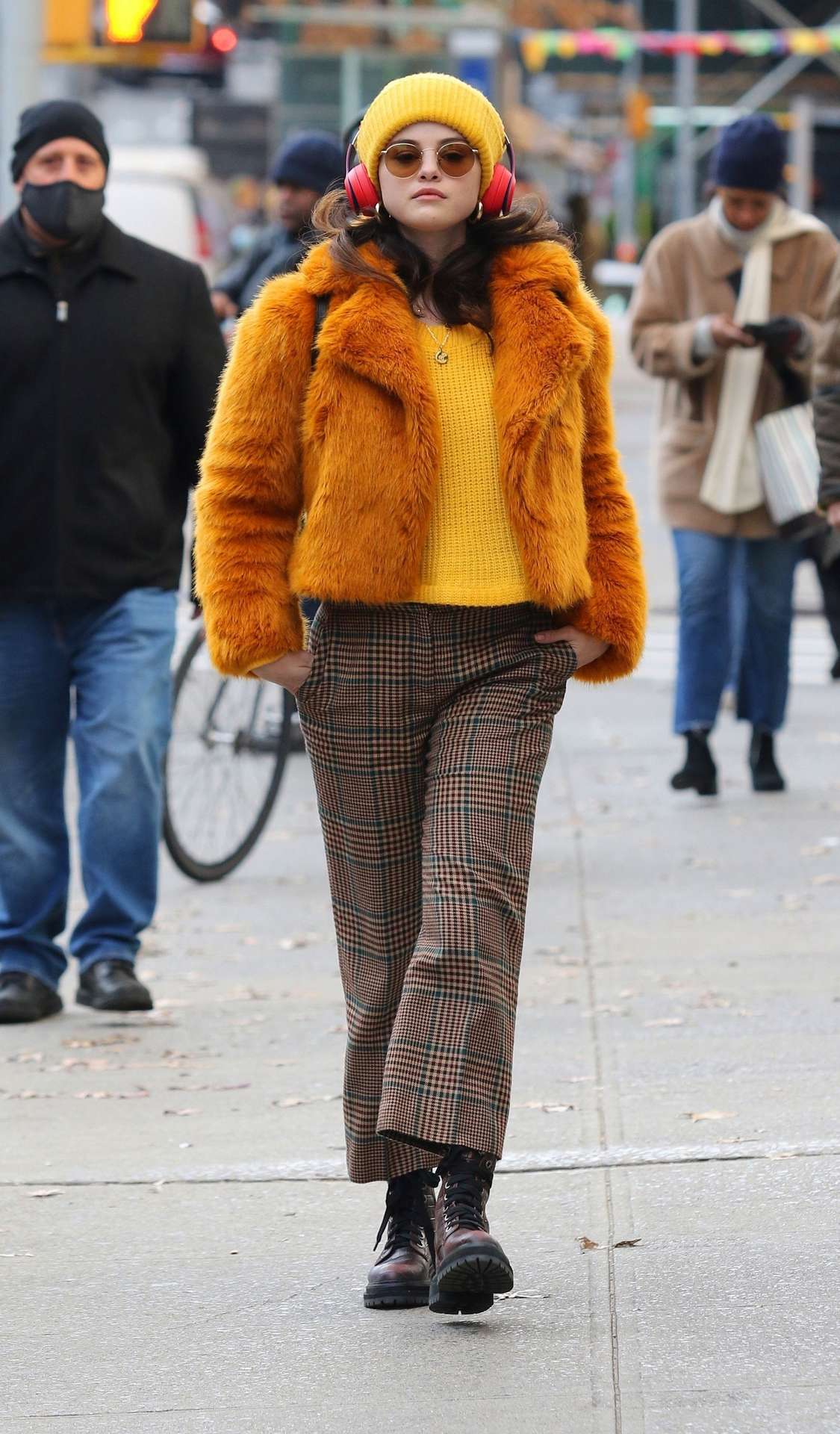Selena Gomez on the Set of "Murders In The Building" in NYC