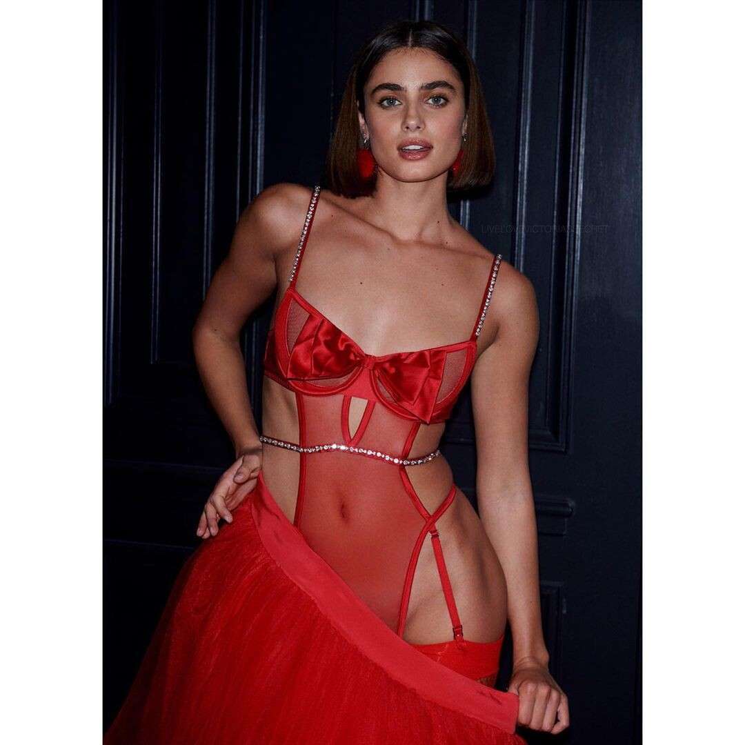 Taylor Hill in Holiday Campaign for VS - Dec 2020