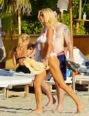 Victoria Silvstedt Booty on the Beach in St Barts