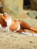 Victoria Silvstedt Booty on the Beach in St Barts
