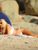 Victoria Silvstedt Booty on the Beach in St Barts