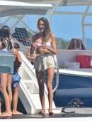 Alessandra Ambrosio in Bikini on a Yacht in Florianopolis