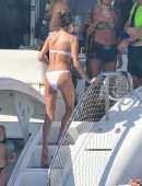 Alessandra Ambrosio in Bikini on a Yacht in Florianopolis