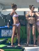Alessandra Ambrosio in Bikini on a Yacht in Florianopolis