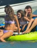 Alessandra Ambrosio in Bikini on a Yacht in Florianopolis
