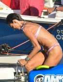 Alessandra Ambrosio in Bikini on a Yacht in Florianopolis