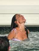 Alessandra Ambrosio in Bikini on a Yacht in Florianopolis