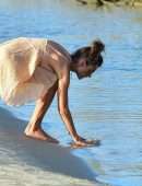 Alessandra Ambrosio in Bikini with Friends on the Beach in Florianopolis