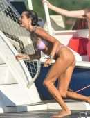 Alessandra Ambrosio in Bikini on a Yacht in Florianopolis