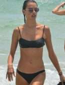 Alessandra Ambrosio in Bikini on the Beach in Florianopolis