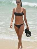 Alessandra Ambrosio in Bikini on the Beach in Florianopolis
