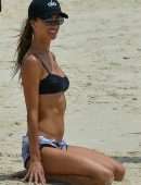 Alessandra Ambrosio in Bikini on the Beach in Florianopolis