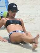 Alessandra Ambrosio in Bikini on the Beach in Florianopolis