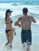 Alessandra Ambrosio in Bikini on the Beach in Florianopolis