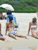 Alessandra Ambrosio in Bikini on the Beach in Florianopolis