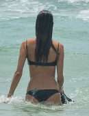 Alessandra Ambrosio in Bikini on the Beach in Florianopolis