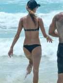 Alessandra Ambrosio in Bikini on the Beach in Florianopolis
