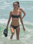 Alessandra Ambrosio in Bikini on the Beach in Florianopolis